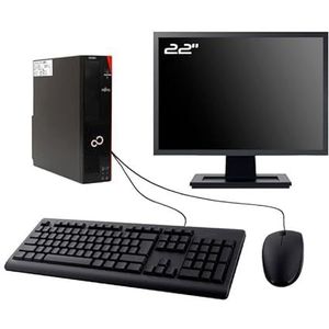 PC Fujitsu Celsius J580 SFF display 22 inch Intel I3-8100 RAM 8 GB SSD 480 GB W11 WiFi (gereviseerd)