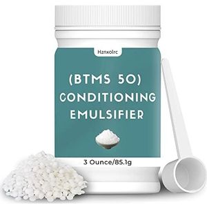 3 oz BTMS 50 Conditioning emulsifier voor het maken van leave-in conditioner, premium BTMS 50 conditioning emulsifier granules, hogere activiteit dan BTMS 25, geschikt voor het maken van lotions