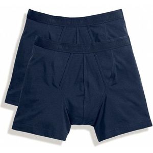 Fruit of the Loom Boxershorts voor heren, verpakking van 2 stuks, blauw (Un Underwear Navy), M