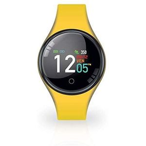 Yellow Techmade unisex smartwatch in TM-FREETIME-YE silicone with cardio