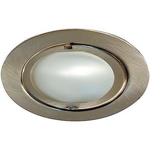 Paulmann 98407 meubellamp meubelinbouwverlichting Micro Line Klipp klap rond 72mm max. 20W 12V ijzer geborsteld rond max. 20 Watt metaal, glas G4