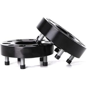 2 Stuks Voor Ertiga Voor Escudo Voor Kizashi 2005-2019 Auto Wielafstandhouder Adapter 5x114.3 60.1mm 15 20 25 30 35 40mm M12x 1.25 Velgenspacers(2PCS 25mm Black)