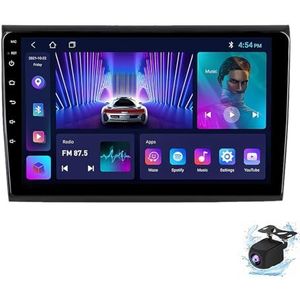 Android 14.0 2 Din Autoradio 9"" Touchscreen Auto Stereo voor Fiat Bravo 2007-2012 met Draadloze Carplay Android Auto GPS navigatie AHD Omgekeerd beeld Stuurwielbediening(P5(6G+128G))