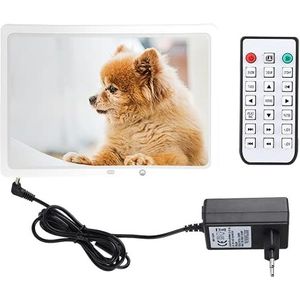 Elektronische fotolijst, 15,4-inch HD-scherm Praktisch in gebruik Bewegingsdetectie Fotolijst Eenvoudig uiterlijk voor vrouwen voor kantoor voor kinderen voor thuis(wit)