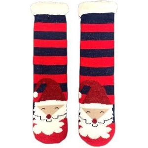 HIKOO DAILY Winter Warme Sokken Vrouwen Pinguïn Pluche Zachte Vrouwelijke Non Grip Floor Slippers Korte Sok Fuzzy Pluizige Herten Elk Beer, Hoed Oude Man, Eén maat