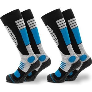 Occulto heren skisokken pak van 2 (Model: Felix) 2 paar blauw 39-42