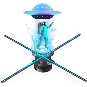 3D Fan Hologram Projector Wifi Display Reclame Logo Licht Led Sign Holografische Lamp Driedimensionale Projectoren 80CM