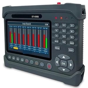 Digitale satellietzoeker ST 6986 Satellietsignaalzoeker DVB-S2 S DVB T T2 Satellietsignaalmeter voor het aanpassen van de satelliet-tv-schotel