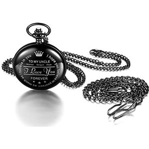 JewelryWe The Marauder's Kaart Zakhorloge Klassieke Quartz Horloge Ketting Hanger Horloges Met Ketting, to my oom