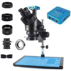 PCB Solderen Reparatie Lab Industriële 3.5-90X Simul-focal Trinoculaire Stereo Microscoop 4K 48MP 55MP USB Digitale VGA HDMI Camera(2K 38mp)