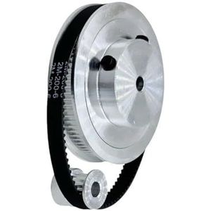 Drive Belts GT2 2M 16&80 Tanden 1:5 Reductieverhouding 3D-printer Onderdeelbreedte 6Mm Synchrone Wielriem 200/280/610Mm Opening 5/6/8/10/12Mm Transmissieriem(12mm,2GT-610-6MM_16T BOER 4MM)