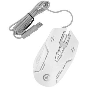 LODDEYEE 1 st bedrade muis G5 versieren witte abs USB (kleur: wit, maat: 12 x 6,6 cm)