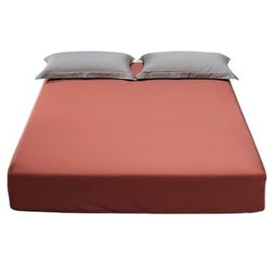 Hoeslaken luxe katoenen laken voor hotel thuis 1000 draadtelling ademende comfortabele matrashoes met elastische band (kleur: kleur 14, maat: 2 x kussensloop 48 x 74 cm)