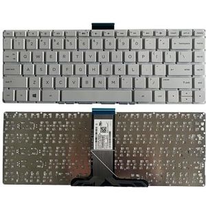 US Laptop Toetsenbord for HP Pavilion x360 13-S 13T-S 13-s000 13t-s000 13-s100 13-S128NR 13-S192NR 13-s200 901658-251 zwart wit (Color : White)