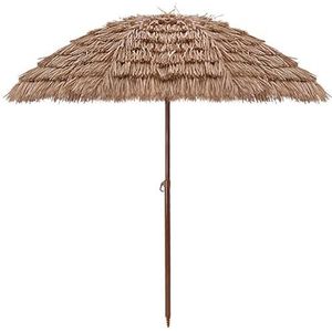 Paraplu's, 1,6 m/2 m/2,4 m/3 m Hawaii parasol for buiten, strandparasol, marktparasol for terras, zwembad, balkon, achtertuin(2.4m)