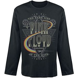 Pink Floyd The Dark Side Of The Moon Shirt met lange mouwen zwart M 100% katoen Band merch, Bands
