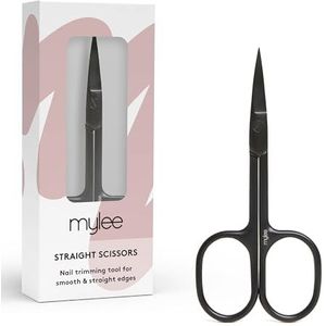 Mylee Nagelschaar, professioneel, slank, matzwart, roestvrij staal, perfect voor nauwkeurig trimmen en vormgeven