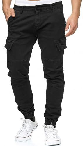 Indicode - August Cargo Pants - Cargobroek - Zwart - Katoen met 6 zakken