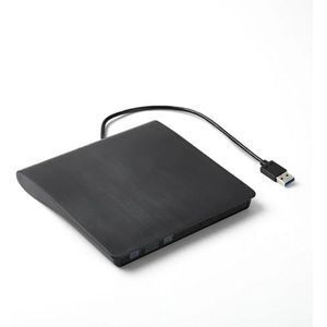 Externe DVD/CD-brander, USB 3.0 draagbare recorder, slanke optische drive, brander, lezer en speler for pc en laptop Brede compatibiliteit(USB 3.0)