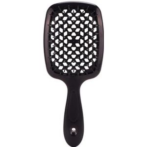 Kam 2 stuks luchtkussen kam verwarde haarkam haarborstel massage antistatische holle natte krullende haarborstels kapper styling tool (kleur 1)