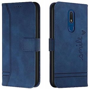 Beschermingskoffer Compatibel met Nokia C3 Wallet Case, schokbestendig TPU beschermhoes, PU lederen telefoonhoes magnetische flip folio lederen tas kaarthouders Smartphone slanke cover shell (Color :