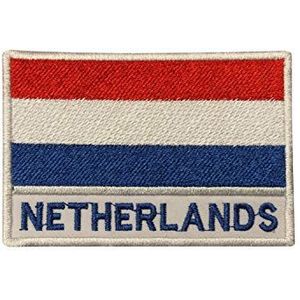 Nederland Nationale Land Vlag Patch Opstrijkbare Patch Naaien Op Borduurwerk Badge Land Patch