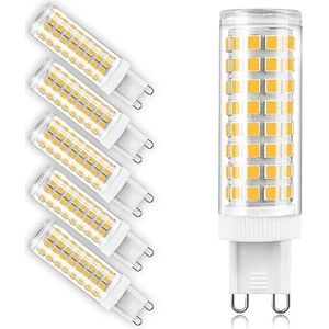 Dimbare LED-lampen 10W LED-lamp 100W Halogeenlamp Equivalent 1000LM AC 100V-240V Warm wit 6000K 360° Stralingshoek Niet-dimbaar for huisverlichting 6-pack (Color : Cool White/6000k)
