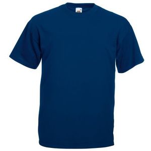 Fruit of the Loom Valueweight T-shirt S M L XL XXL XXXL (4XL, Navy), Donkerblauw, 4XL