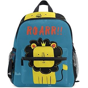 Lion King Roar Animal Peuter Preschool Rugzak Boekentas Mini Schoudertas Rugzak Schooltas voor Pre-K 1-6 Jaar Reizen Jongens Meisjes