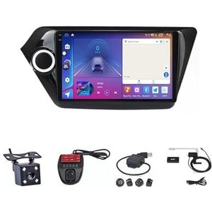 Android Autoradio Video Multimedia Speler, 9 Inch Touch Screen Radio Plug And Play Autotoebehoren met Bluetooth En Navigatie En Achteruitrijcamera Voor KIA RIO 3 2010-2016 (Size : M300S 4G+WIFI 3G+