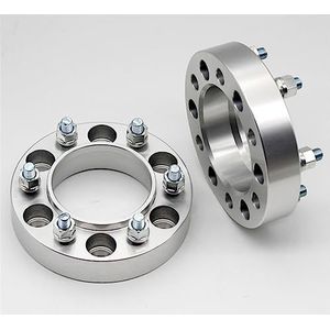 Auto wielafstandhouders 2 Stuks Wiel Pakking + 12 Bouten 30-60mm PCD 6x139.7 106mm 6 Lug Voor Toyota Voor 4Runner Voor FJ/Land Cruiser Voor Tundra Voor Hilux Spoorverbreders(50mm)