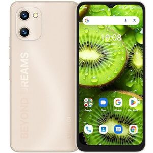 UMIDIGI G1 Smartphone zonder contract, Android12 goedkope Mobiele Telefoon, 6,52"" HD+ volledig scherm 32GB (uitbreiding 256 GB), 5150mAh Batterij, Dual SIM 4G LTE Mobiele Telefoons, 13MP (Goud)