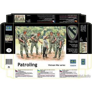 Masterbox 1:35 Schaal ""Patrolling Vietnam War Series"" Bouwpakket (Grijs)