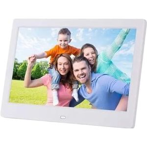 Digitale Fotolijst 10,1 Inch 1024x600 TN-scherm Foto's Video's Speler Cadeau For Grootouders High Definition Scherm(White)