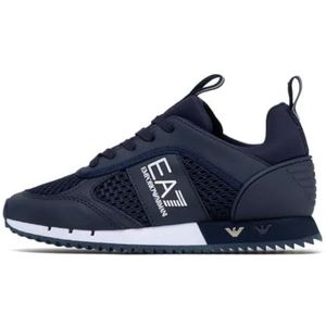 Sneaker EA7 Emporio Armani training ecosuede/ mesh blu unisex U24EA11 X8X027 37 1/3