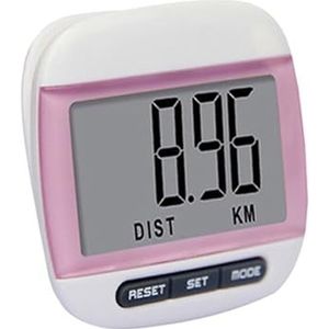 Mini Multifunctionele Digitale LCD-stappenteller, Calorieënteller, Loopafstand-stappenteller Voor fitnessmannen/vrouwen (Color : Pink)