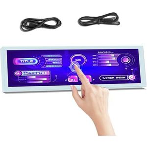 Monitor - 8,8 inch - HDMI Touch - Met Behuizing - Temperatuur Weergave - PC Sensor Paneel Weergave