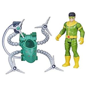 Marvel Spider-Man Aqua Web Warriors 4 inch Doc Ock actiefiguur met navulbare wateruitrusting accessoire, actiefiguren voor jongens en meisjes vanaf 4 jaar