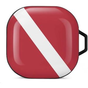 Trinidad en Tobago vlag oordopjes hoesje compatibel met Samsung hard shell beschermhoes zwart stijl