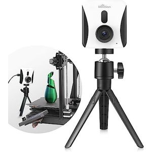 Mintion Beagle V2 Camera, 3D-printercamera met statief, automatische time-lapse-camera, 1080p handmatige focus, dual-band wifi voor 2,4 GHz/5 GHz, afstandsbediening en bediening, elektronische zoom