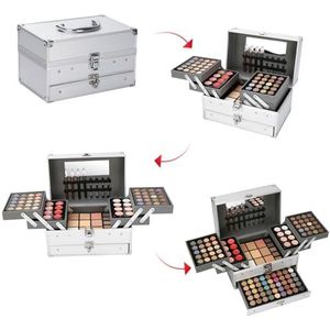 PhantomSky 132 Kleuren Glitter Oogschaduwpalet, Oogschaduw Blusher Oogmake-up Oogschaduwpalet Make-uppalet Mat Oogschaduw Palet Poeder, Waterdicht, Voor Damesmake-up