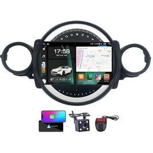 Android 13 systeem 2 Din Autoradio Stereo voor BMW Mini 2007-2015 9 inch touchscreen met GPS Navigatie Carplay Android Auto/Bluetooth 5.0/FM AM RDS DAB+ Radio/4G WiFi/DSP(NF-7)