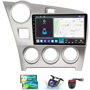 Voor Toyota Matrix 2 E140 2008-2014 Android 13 Carplay Autoradio 9 inch Scherm Radio Android Auto Bluetooth 5.0 Handsfree 4G WiFi FM/RDS/DAB+ Radio HiFi Achteruitkijkcamera + DVR(NF-5)