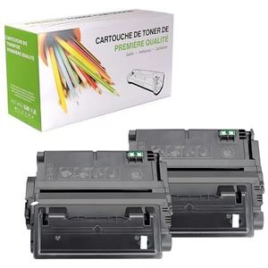 TenFenk Compatibele Tonercartridge Vervanging Voor HP 42X Q5942X Voor Gebruik Met HP Laser 4240N 4250 4250TN 4250DTN 4250N 4350 4350DTN 4350N 4350TN Printer, (Zwart-20000 Pagina's),2 pack