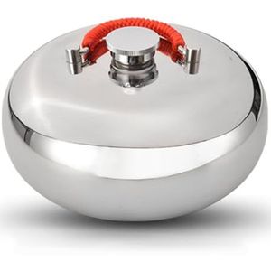 Warmwaterkruik Met Deksel 1L/1,5L/2,0L/3,0L, Roestvrijstalen Warmwaterkruik, Handwarmers Herbruikbaar, Winterlichaam Handvoetwarmer, Veilig En Duurzaam, Lekvrij (Size : 18cm(7.1in))