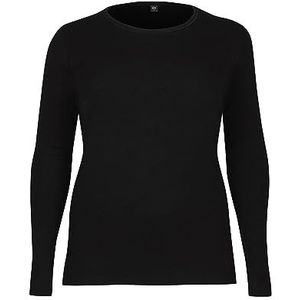 DILLING Grote maten - shirt voor dames van 100% BIO-merinowol Zwart 54