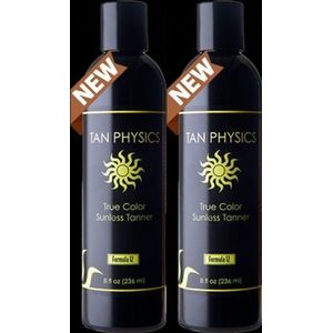 Tan Physics True Color w/ 5 GRATIS paar applicatiehandschoenen, Sunless Tanner van Tan Physics