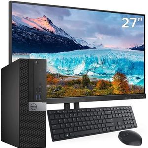 Pc-pakket SFF | Intel Core i7 | 32 GB RAM | SSD 1 Tera | Win 11 Pro + Monitor 27 inch FullHD + Kit Muis en toetsenbord Italiaans Office WLAN en Bluetooth