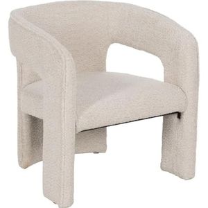 BigBuy Home Eetkamerstoel, beige, polyester, 69 x 66 x 73 cm