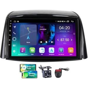 Android 13 GPS-Autoradio voor Renault Koleos 2008-2016 9 inch Touchscreen met Bluetooth 5.0/SWC/FM RDS DAB+ Radio/Carplay Android Auto/DSP Video Stereo Speler + DVR Achtercamera(NF-2)